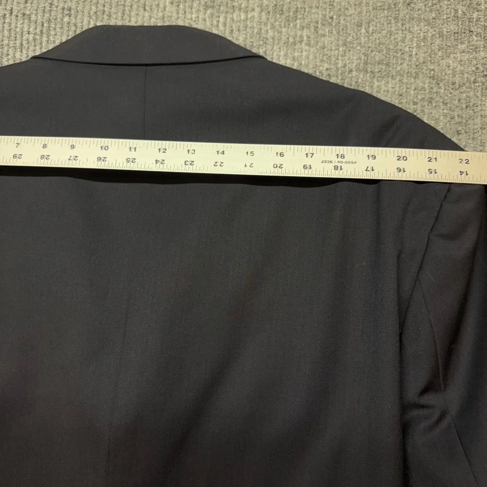 Vinci Blazer Sport Coat Mens 52L Navy Blue 3 Button Designed in Italy Jacket